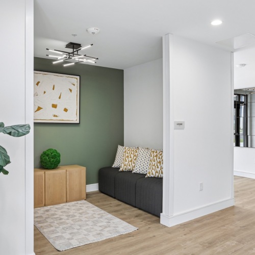 a sitting nook